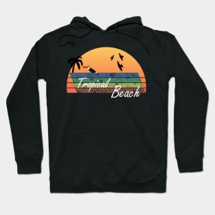 Tropical Beach Toucan Bird Art Hoodie